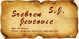 Srebren Jevtović vizit kartica